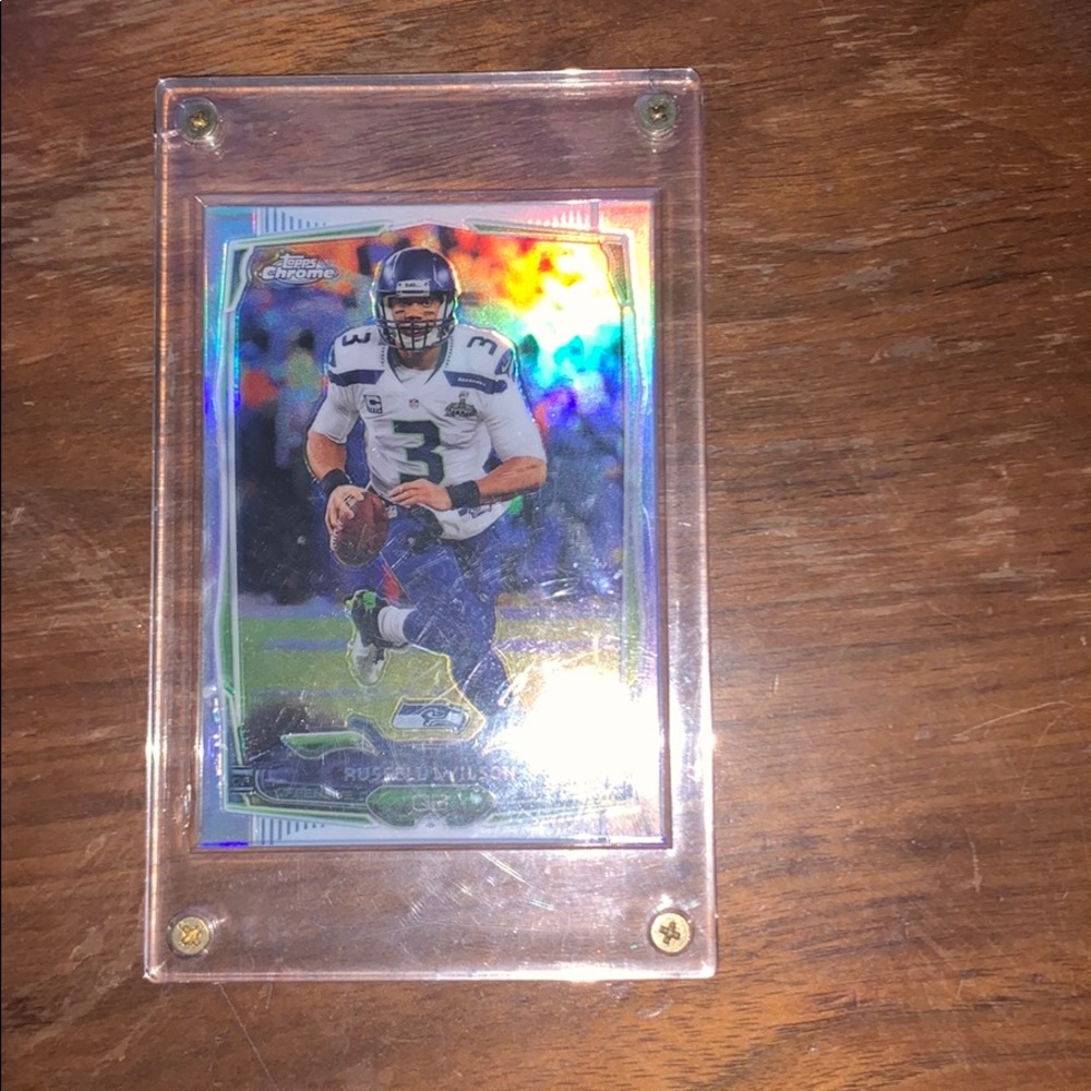 Topps chrome Russell Wilson QB card